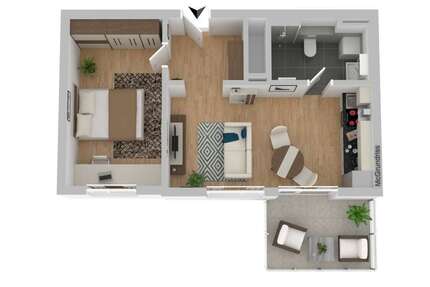Wohnung zum Mieten in Weiden 899,30 € 49.96 m² 2 zimmer