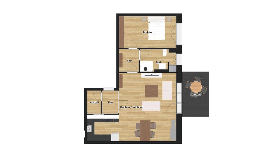 Etagenwohnung Lingen (Ems) - 2 Zimmer, 75 m&sup2;, 950&euro; | Angebot:26623643