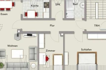 Wohnung Dentlein am Forst - 3.5 Zimmer, 71 m&sup2;, 800&euro; | Angebot:25395573