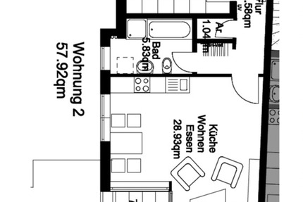 Wohnung Neuhausen auf den Fildern - 2 Zimmer, 58 m&sup2;, 770&euro; | Angebot:25166830