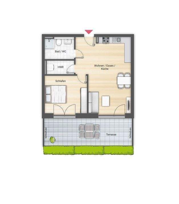 2-Zimmer-NeubauWohnung mit großer Terrasse!