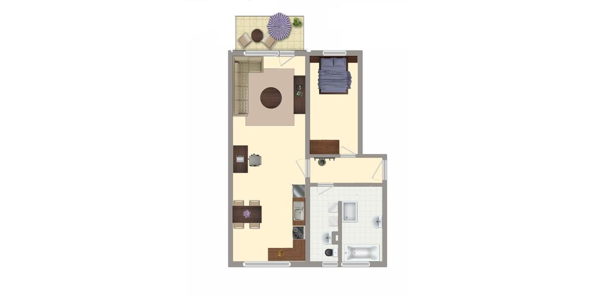 Etagenwohnung Döbeln - 2 Zimmer, 58 m&sup2;, 330&euro; | Angebot:26490349