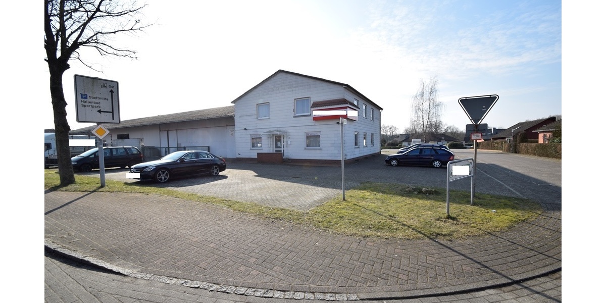 Hauptverkehrsstr. Sulingen: Bürohaus+Gewerbehalle teilbar schnelle Datenleitung+ viele Parkplätze - Gewerbeobjekt Sulingen | Angebot:25416947