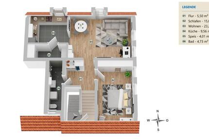 2 - Zimmer - Dachgeschoßwohnung in Weikersheim