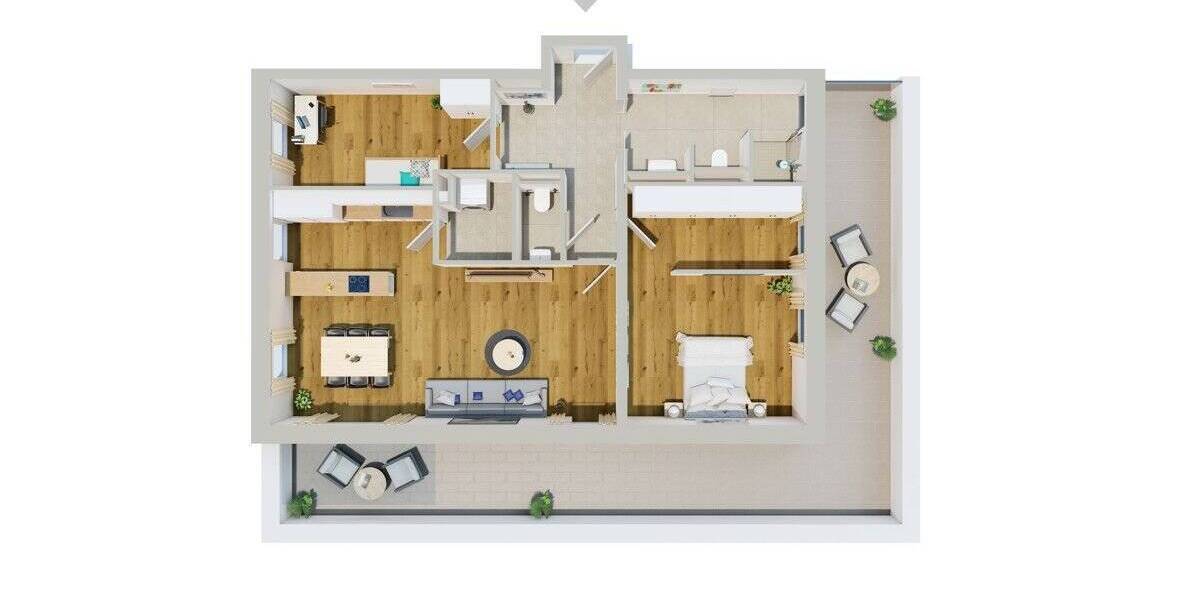 Etagenwohnung Deggendorf - 3 Zimmer, 112 m&sup2;, 1.970&euro; | Angebot:25690401