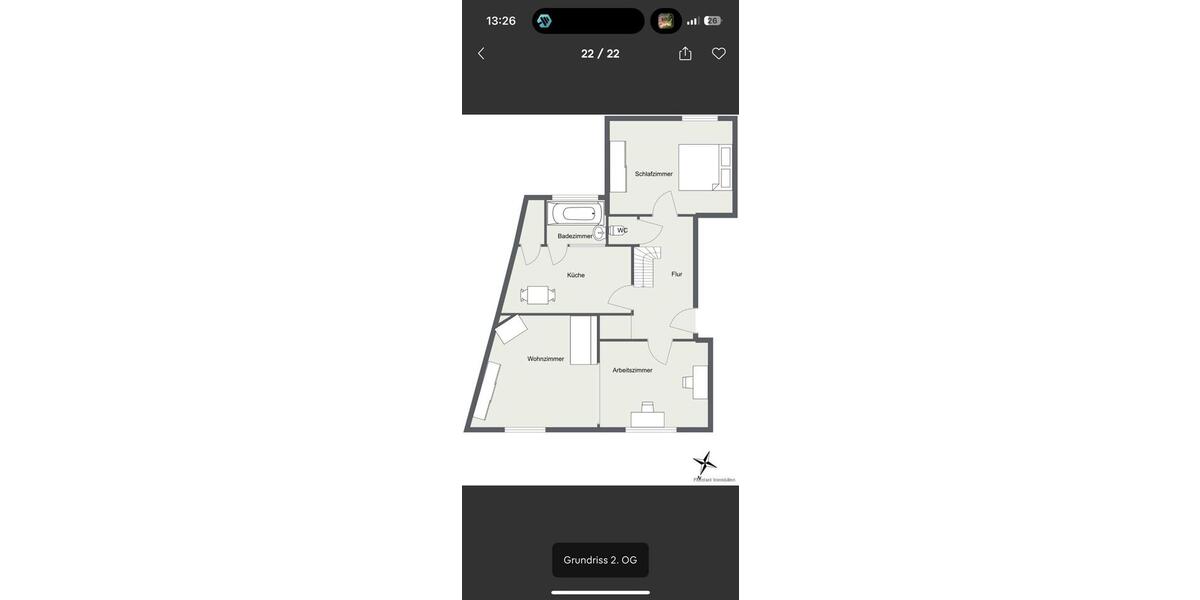 Etagenwohnung Hamburg Bergedorf - 6 Zimmer, 120 m&sup2;, 2.400&euro; | Angebot:26679987