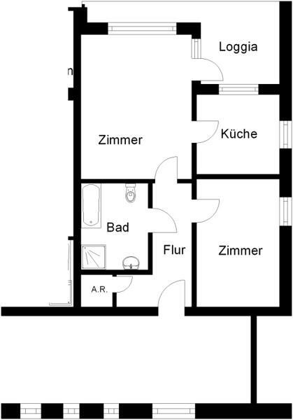 Wohnen im Bürgerpark! Schöne 2-Zimmer-Wohnung im Grünen!