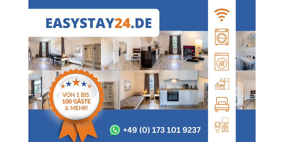 Wohnen auf Zeit Oberhausen - 3 Zimmer, 80 m&sup2;, 14&euro; | Angebot:19974005
