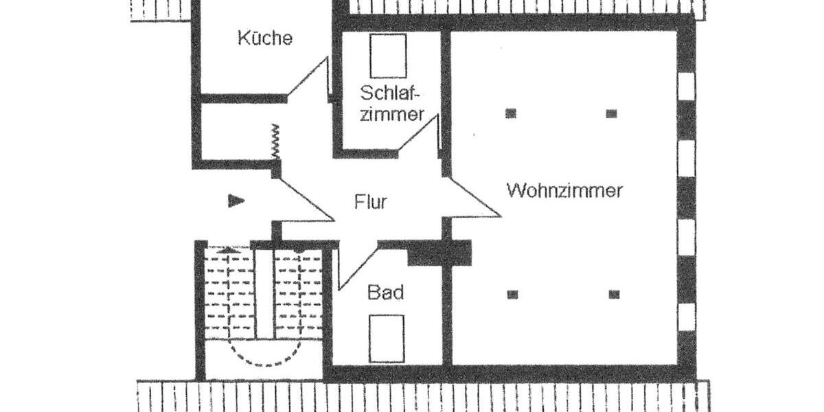 Dachgeschoßwohnung Vellahn - 2 Zimmer, 55 m&sup2;, 382&euro; | Angebot:24356281
