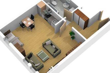 Wohnung Zeitz - 1 Zimmer, 36 m&sup2;, 230&euro; | Angebot:26015283