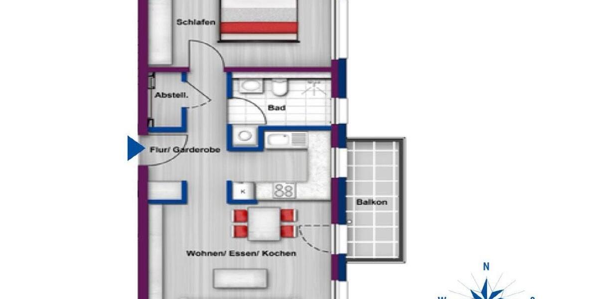 Exklusive 2-Zimmer-Wohnung in gehobener Lage in Neu-Isenburg 2 zimmer