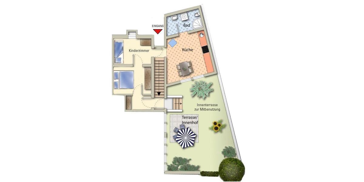 Wohnen auf Zeit Gaienhofen - 2.5 Zimmer, 56 m&sup2;, 30&euro; | Angebot:22254467