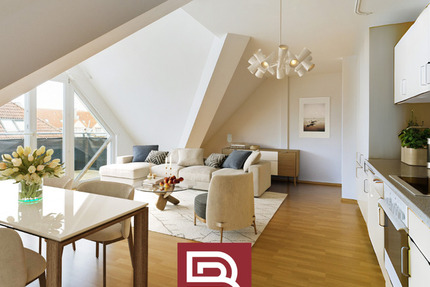 Helle Dachgeschosswohnung mit großen Balkon und tollem Ausblick 3 zimmer