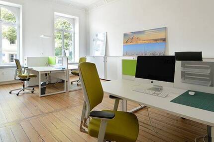 Arbeitsplätze in wunderschönem Altbau, direkt an der Alster - All-in-Miete