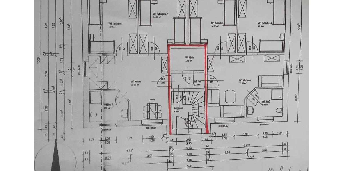 Dachgeschoßwohnung Emsbüren - 2 Zimmer, 112 m&sup2;, 650&euro; | Angebot:24699121