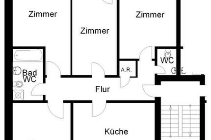 Wohnung Osnabrück Nahne - 4 Zimmer, 84 m&sup2;, 925&euro; | Angebot:26377147