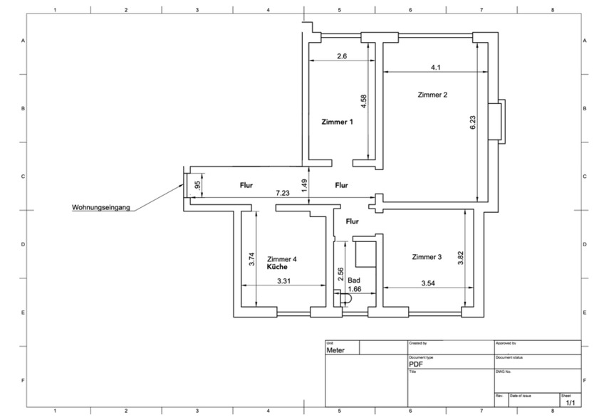 Helle 3-Zimmer-Wohnung mit Garten, großem Keller und Garage