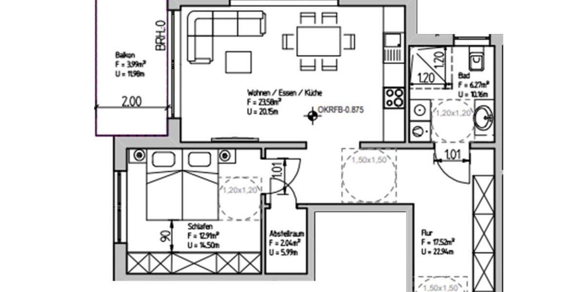 Etagenwohnung Bad Soden-Salmünster Salmünster - 2 Zimmer, 56 m&sup2;, 785&euro; | Angebot:26013343