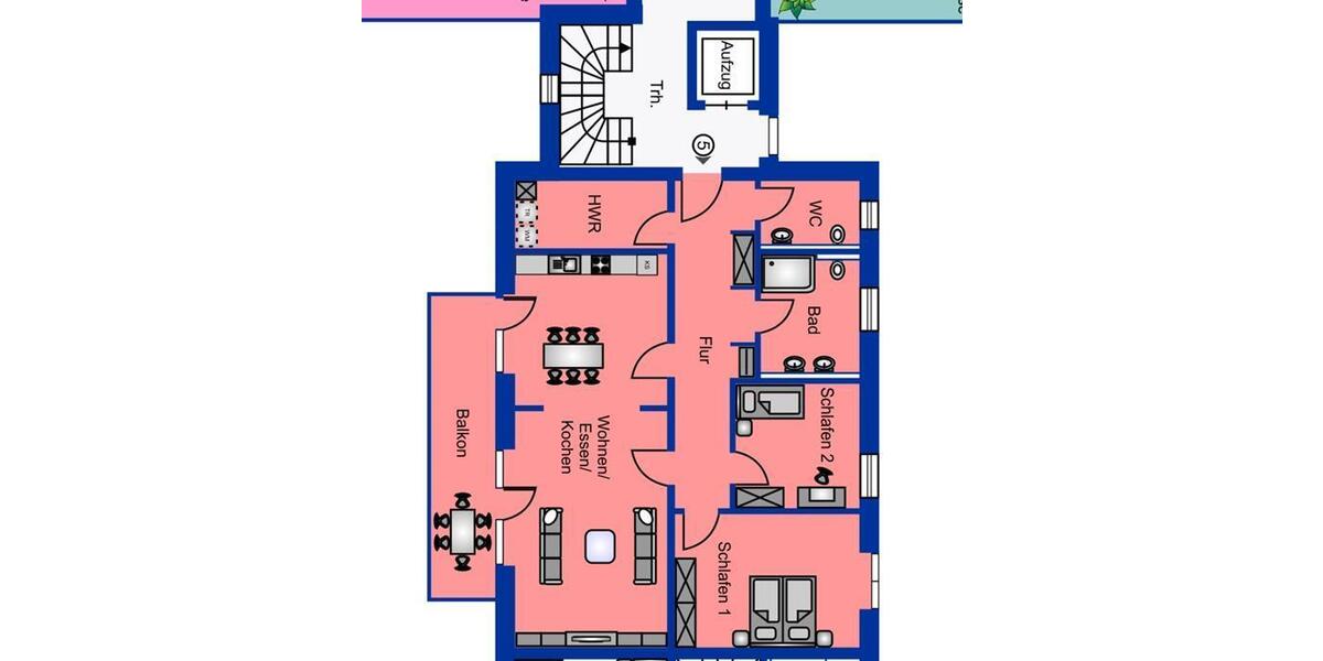 Etagenwohnung Esens - 3 Zimmer, 112 m&sup2;, 1.390&euro; | Angebot:24609623
