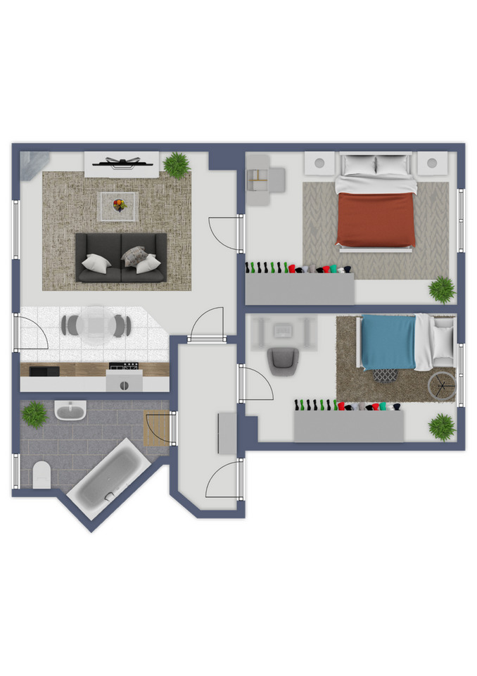 wohnen am Elbufer in ruhiger Wohnlage , 3 Zimmer mit offener Küche warten auf Dich