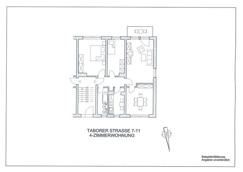 Etagenwohnung Naumburg (Saale) - 4 Zimmer, 73 m&sup2;, 594&euro; | Angebot:24426657