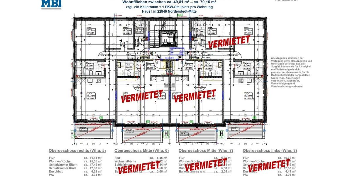 Erdgeschoßwohnung Norderstedt - 3 Zimmer, 79 m&sup2;, 1.695&euro; | Angebot:24784017