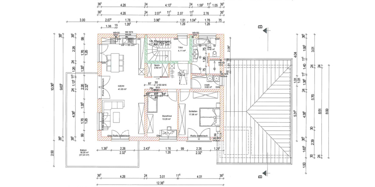 Etagenwohnung Bad Füssing - 3 Zimmer, 114 m&sup2;, 1.195&euro; | Angebot:24773545