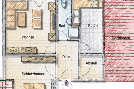Gepflegte 2-Zimmer-Mietwohnung in Habischried 2 zimmer