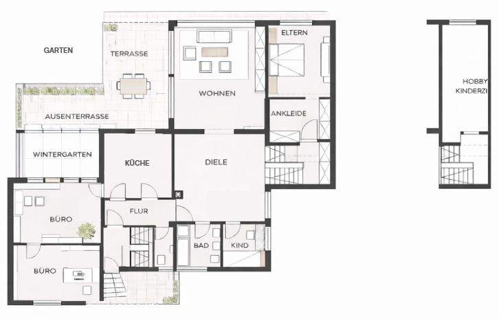 Terrassenwohnung Tuttlingen - 5 Zimmer, 170 m&sup2;, 1.600&euro; | Angebot:26500022