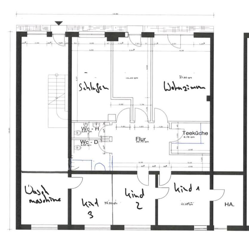 125 Quadratmeter Erdgeschoss Wohnung mit Terasse zimmer
