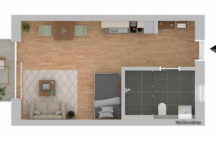 Wohnung Mitterteich - 1 Zimmer, 37 m&sup2;, 500&euro; | Angebot:26237296