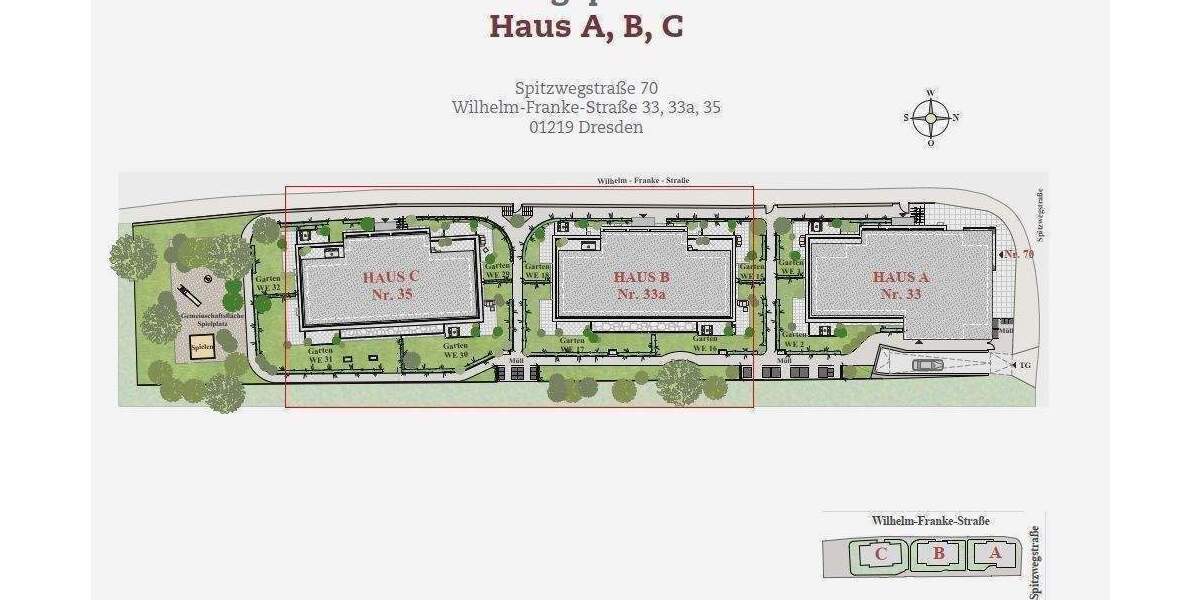 Etagenwohnung Dresden Leubnitz-Neuostra - 3 Zimmer, 74 m&sup2;, 1.340&euro; | Angebot:26489402