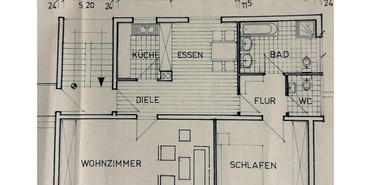 gepflegte 2,5ZKB-Wohnung in 2Familienhaus, 80 qm 2.5 zimmer