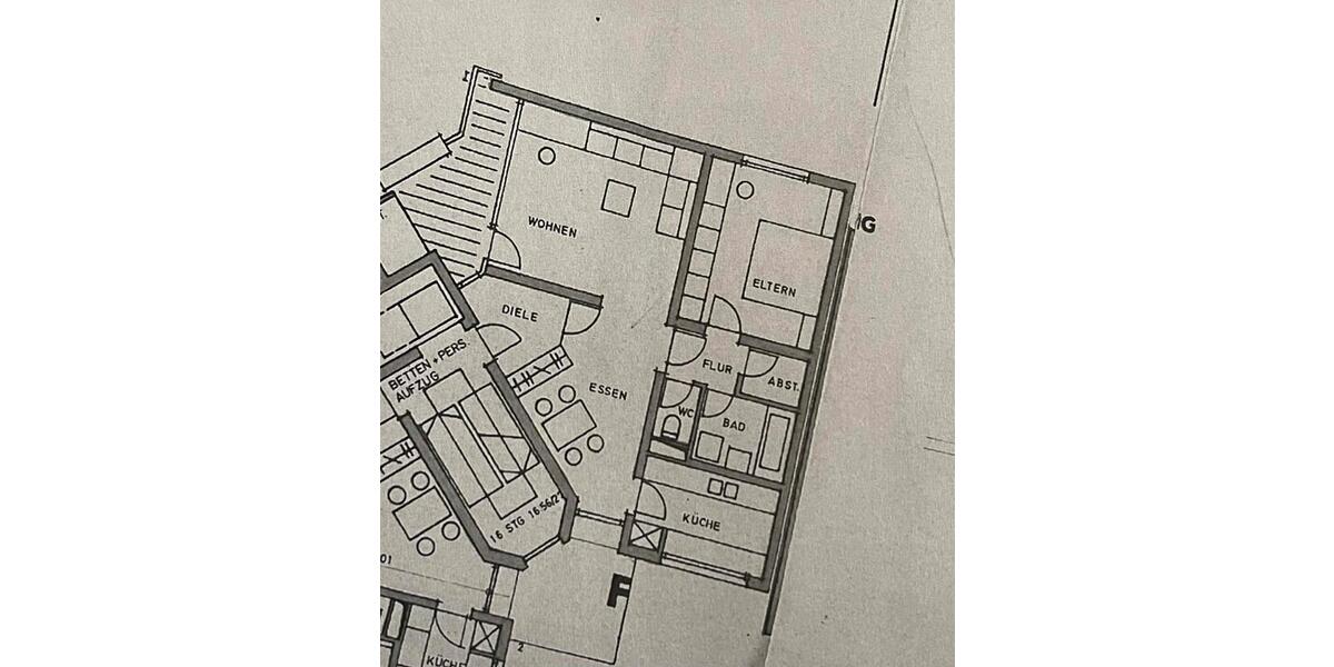 Etagenwohnung Ulm Donautal - 2.5 Zimmer, 74 m&sup2;, 800&euro; | Angebot:26040738