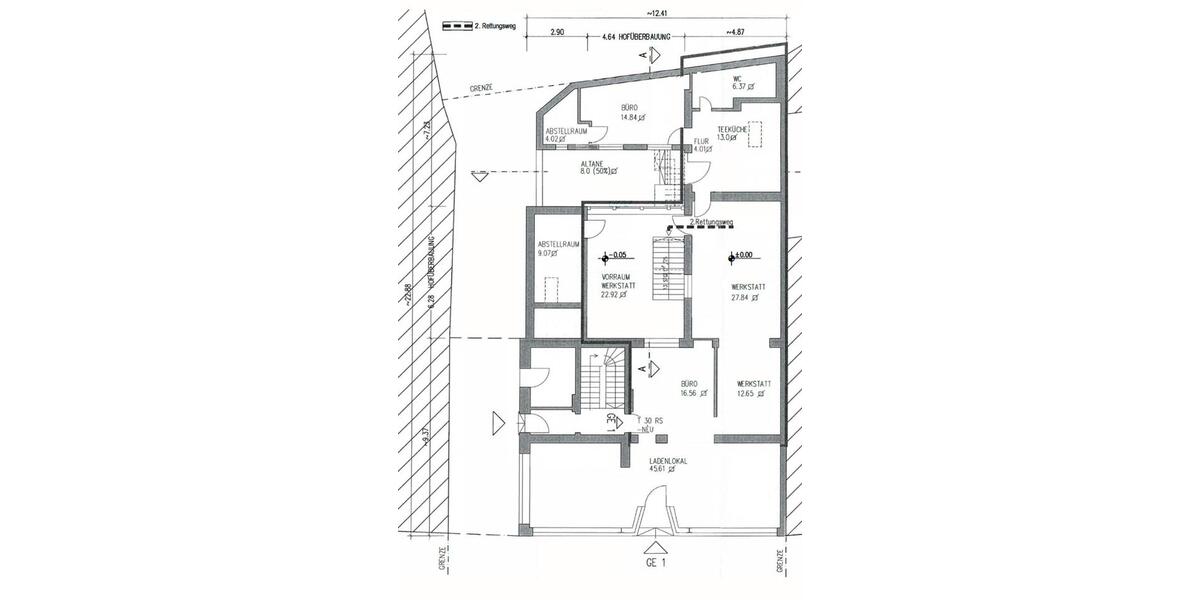 Einzelhandel, Praxis, Büro, Showroom im F4 Aachen 200-350 qm zimmer