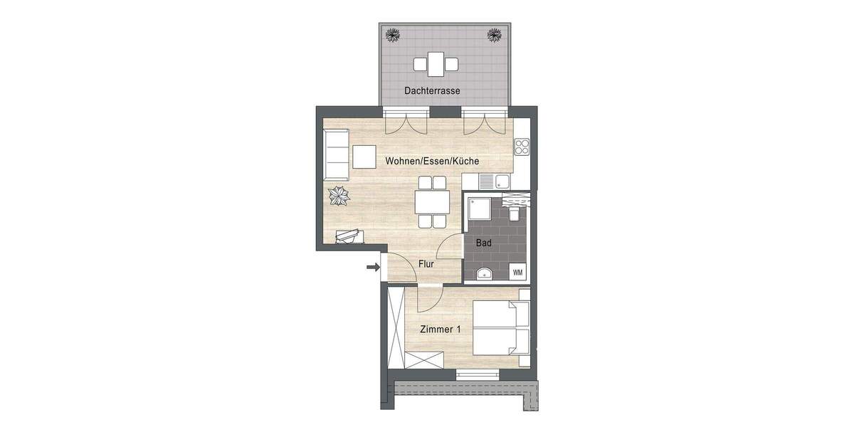 Etagenwohnung Ladenburg - 2 Zimmer, 57 m&sup2;, 890&euro; | Angebot:25088968