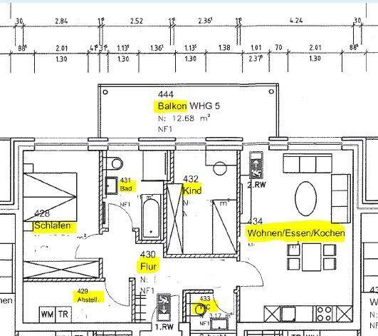 Etagenwohnung Erfde - 3 Zimmer, 80 m&sup2;, 800&euro; | Angebot:26804226