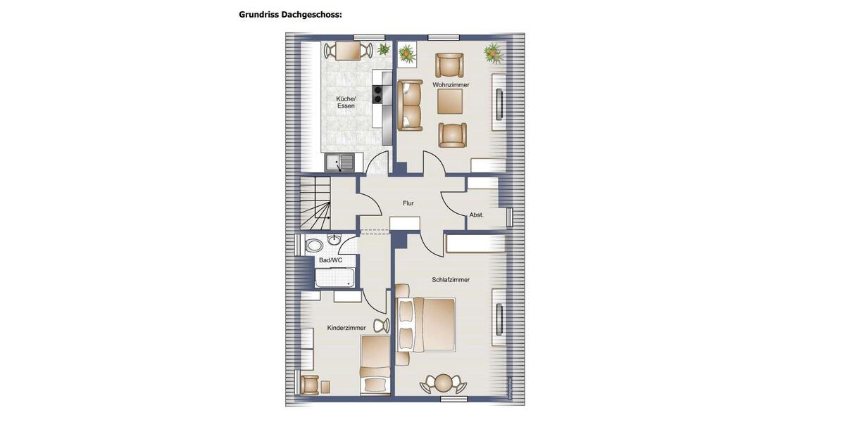 Dachgeschoßwohnung Schmallenberg - 3 Zimmer, 81 m&sup2;, 720&euro; | Angebot:26354375