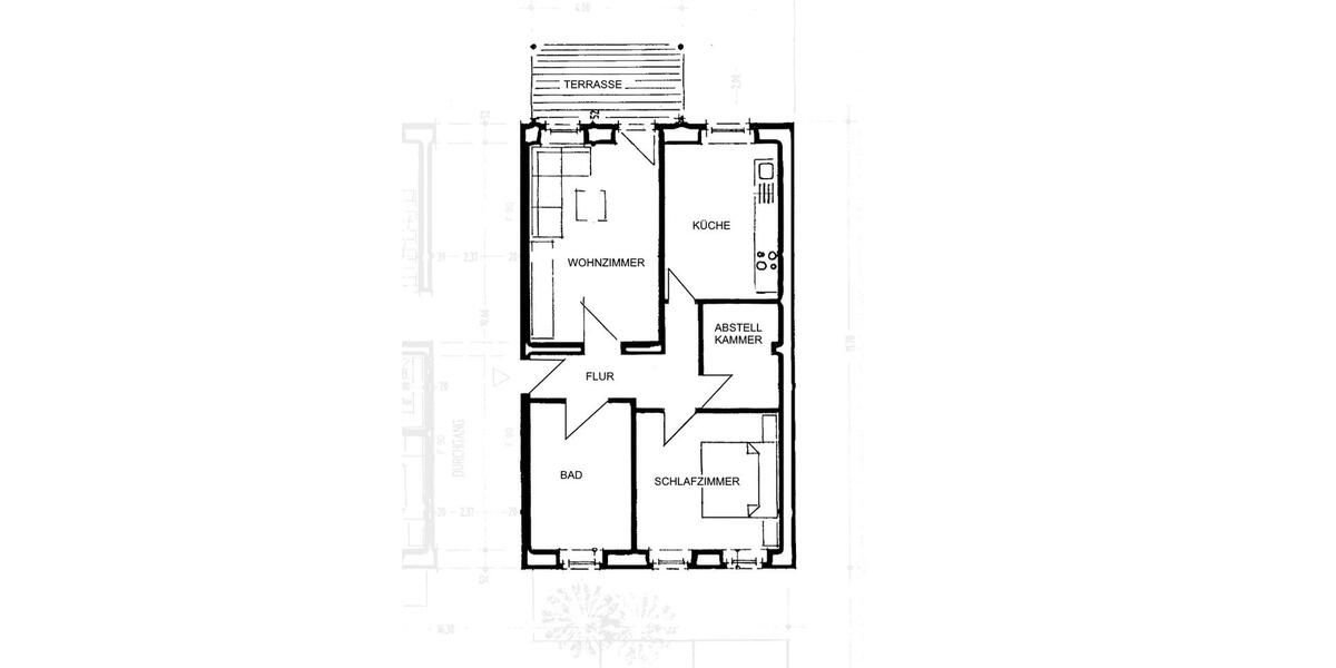 Erdgeschoßwohnung Magdeburg Nordwest - 2 Zimmer, 73 m&sup2;, 651&euro; | Angebot:26618710