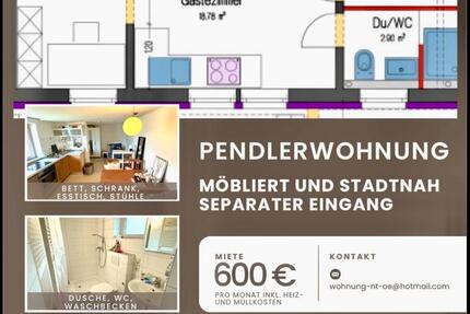 Wohnung Nürtingen - 1 Zimmer, 22 m&sup2;, 600&euro; | Angebot:24774338
