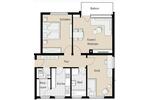 Etagenwohnung Stuttgart Bad Cannstatt - 3 Zimmer, 81 m&sup2;, 1.290&euro; | Angebot:26649386