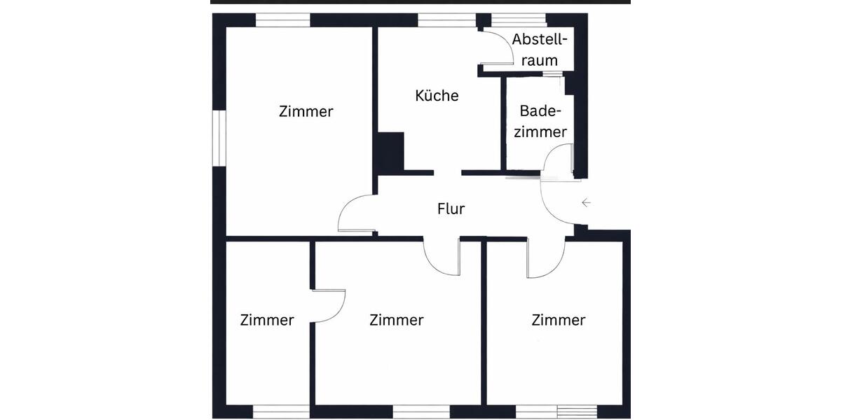 Etagenwohnung Aulendorf - 4 Zimmer, 78 m&sup2;, 865&euro; | Angebot:26048780