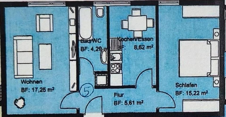 Wohnen auf Zeit Ulm - 1 Zimmer, 51 m&sup2;, 530&euro; | Angebot:26272179