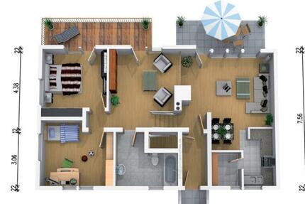 Haus Bardowick - 3.5 Zimmer, 108 m&sup2;, 1.530&euro; | Angebot:26512441
