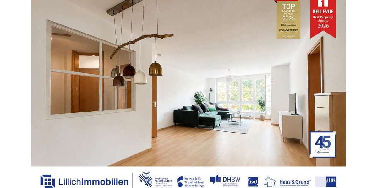 Etagenwohnung Kornwestheim - 3 Zimmer, 74 m&sup2;, 950&euro; | Angebot:27204545