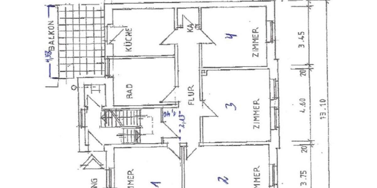 Erdgeschoßwohnung Worms - 5 Zimmer, 125 m&sup2;, 1.450&euro; | Angebot:25165122