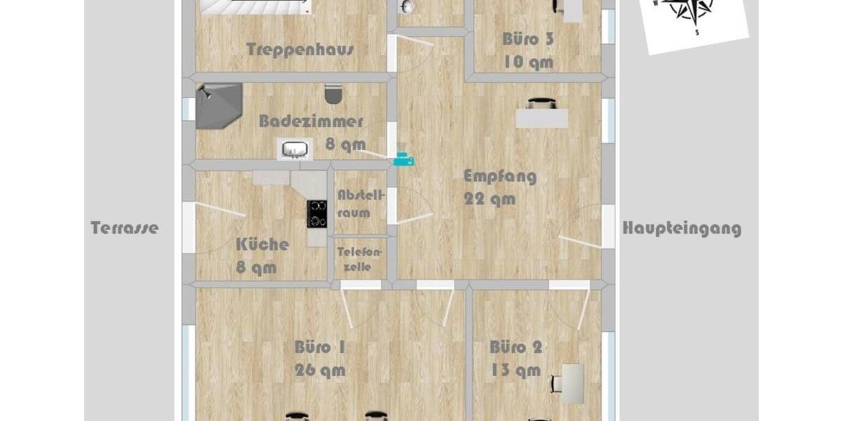 Büroräume Praxisräume im Zentrum BehringersdorfsSchwaig zimmer
