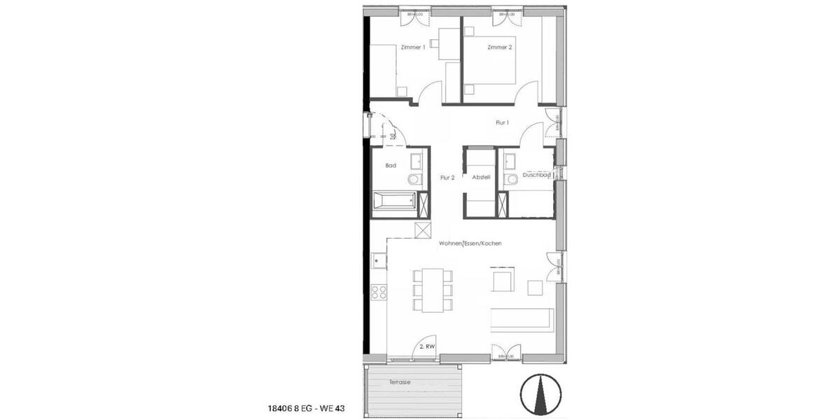 Erdgeschoßwohnung Waiblingen - 3 Zimmer, 92 m&sup2;, 1.398&euro; | Angebot:25052713