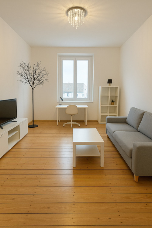 Nippes: Vollmöblierte 2-Zimmer-Wohnung in Altbau mit hohen Decken zimmer