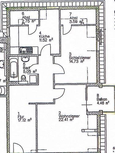 Dachgeschoßwohnung Taura - 2 Zimmer, 74 m&sup2;, 326&euro; | Angebot:26545937